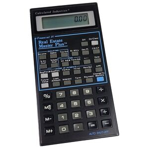 Calculated Industries Real Estate Master Plus Financial IV Calculator Black Work